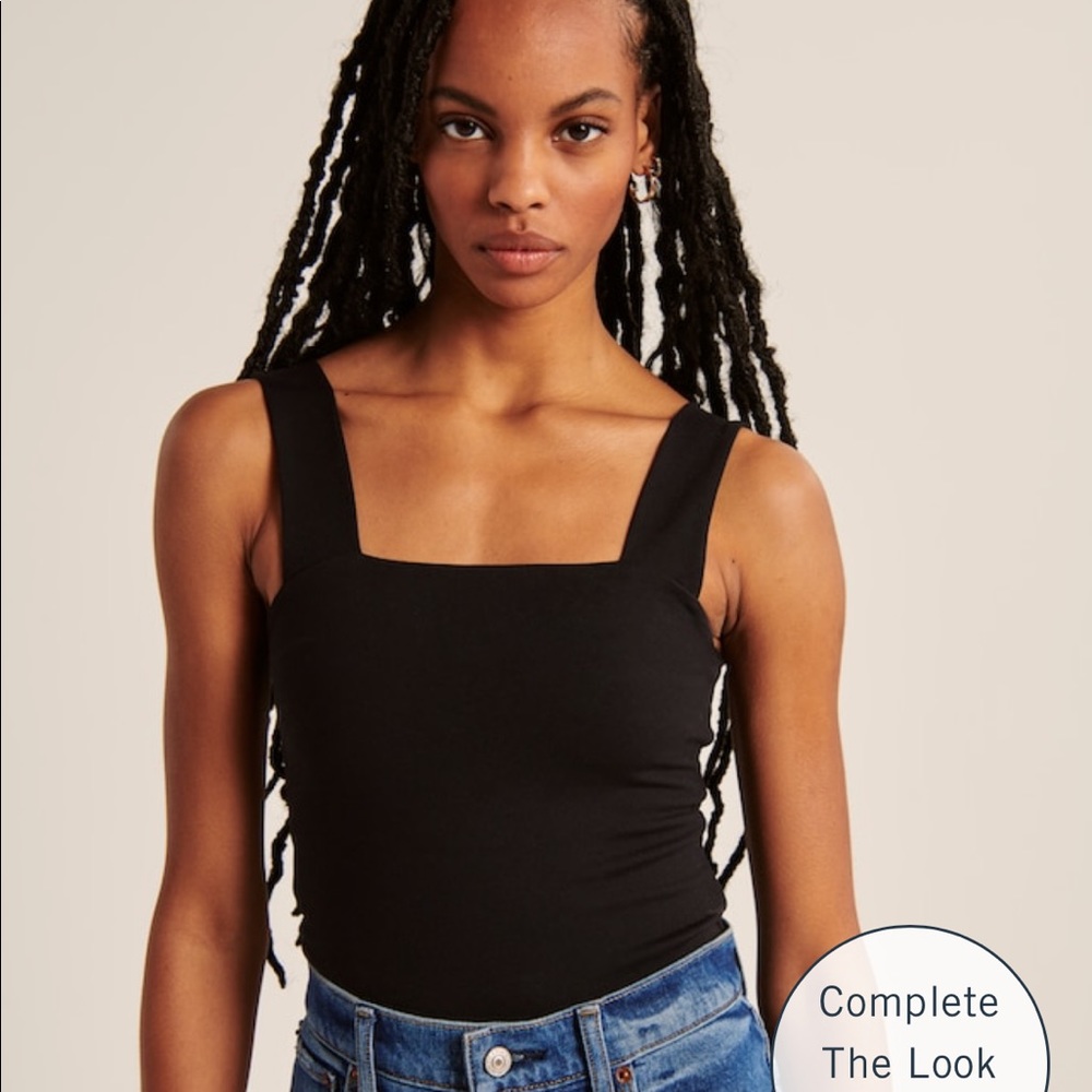 [NWT] Abercrombie & Fitch // Seamless Fabric Squareneck Bodysuit Size L
